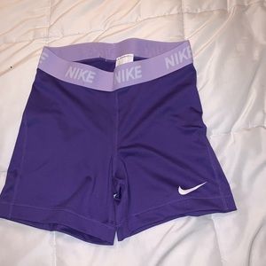 Purple Nike spandex 5”